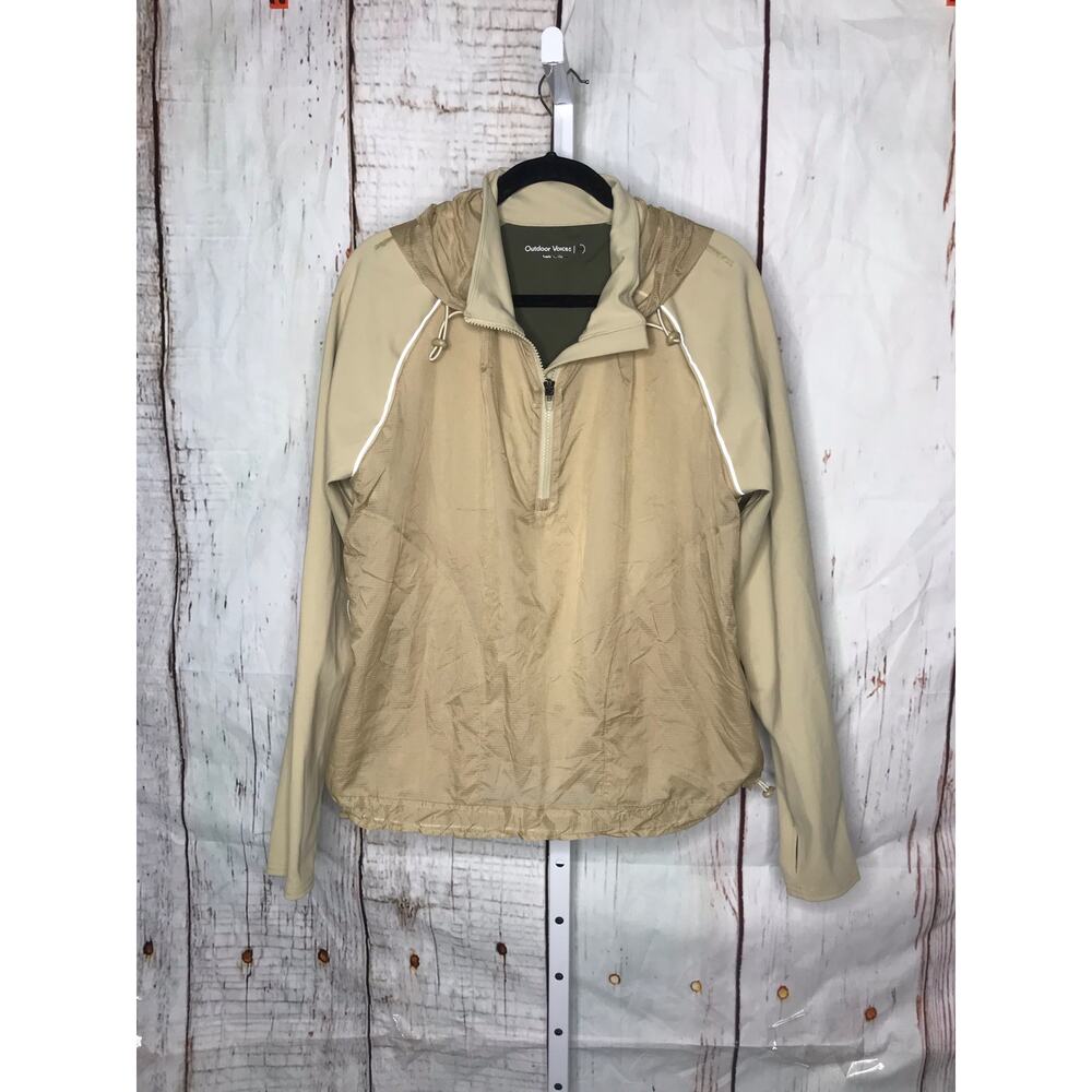 Outdoor Voices Strom Crop Hoodie Pullover Half Zip Windbreaker
